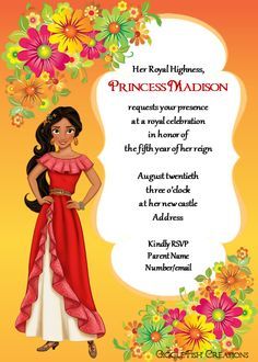 the princess and the frog birthday party card