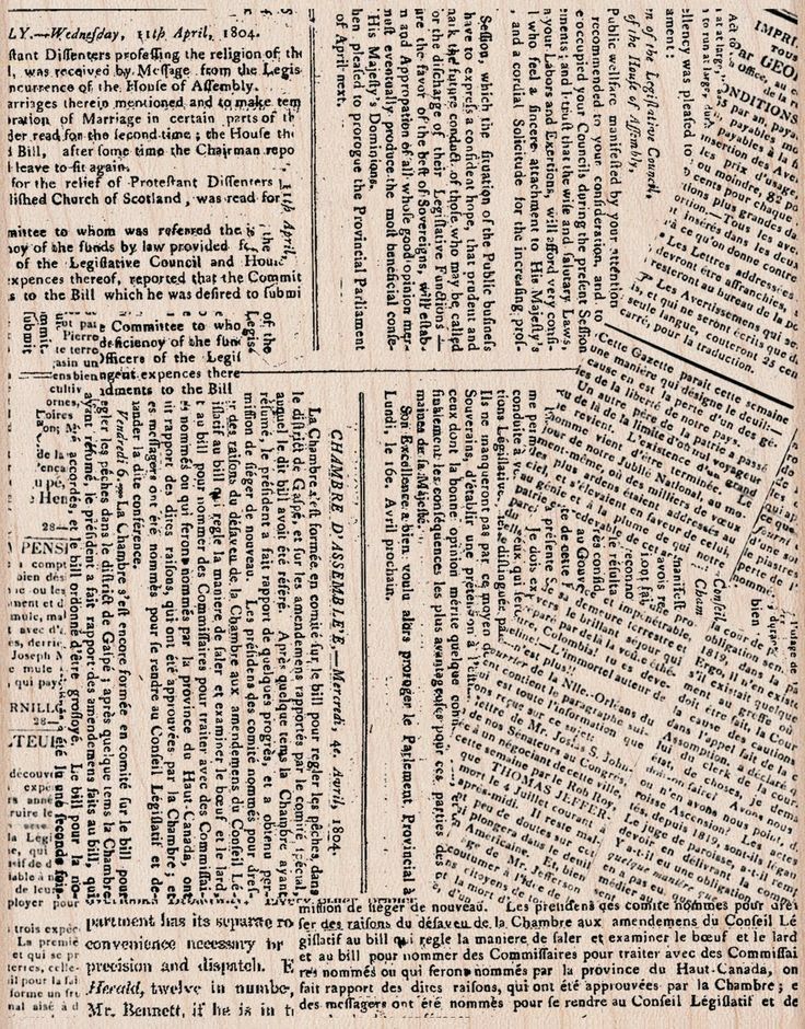 an old newspaper page with several different types of text on the front and back pages