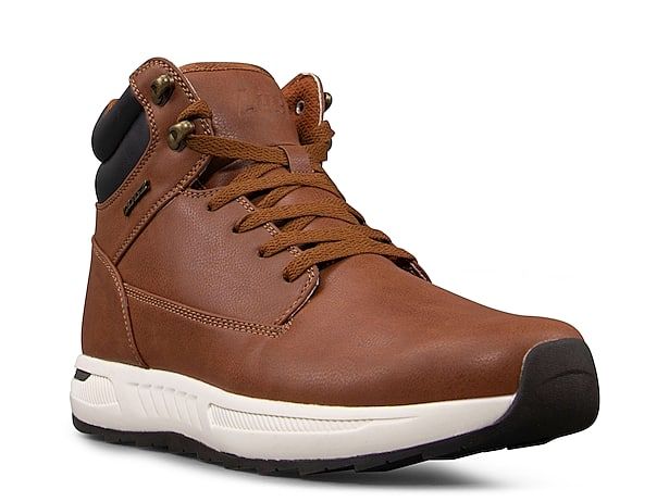 Caterpillar Stratify Boot - Free Shipping | DSW Brown Casual Boots, Caterpillar Shoes, Lace Tie, Boots Style, Trending Boots, Trending Sneakers, Athleisure Fashion, Pull On Boots, Plush Fabric