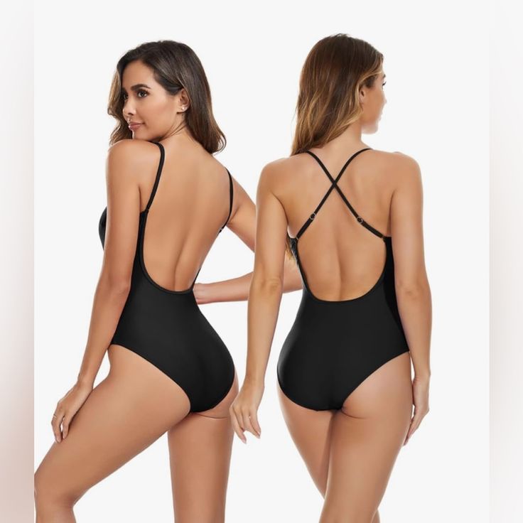 About This Item One-Piece Swimsuits For Women: Criss Cross Back Swimsuit, Adjustable Shoulder Strap And Backless Design, Bring You Sexy. The Low Scoop Neck Increases Comfort And Is Convenient For Daily Activities. About Cup Style: Bathing Suits For Women With Removable Soft Paddings That Support You Push Up, More Relaxed When Playing, Making It Both Stylish And Flattering. Tummy Control Swimwear: The Full-Coverage One-Piece Swimsuit With Moderate Cut Provides Tummy Control, Making It Suitable Fo Black And White One Piece, Cheeky One Piece Swimsuit, Bathing Suits For Women, Strapless Swimsuit, Maternity Swimsuit, Bandeau One Piece Swimsuit, Swimsuits For Women, Bandeau Swimsuit, Tankini Swim Tops