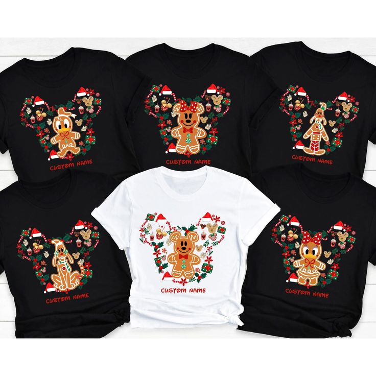 Disney Gingerbread Shirts, Disney Christmas Tee, Mickey Minnie Gingerbread Tee, Walt Disney World Shirt Minnie Gingerbread, Disney Gingerbread, Disney World Shirt, Disney World Shirts, Disney Christmas, Mickey Minnie, Christmas Tees, 3d Modeling, Mini Art