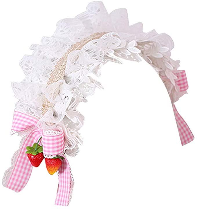 Lace Hairband, Cat Headband, Maid Cosplay, White Clothing, Cosplay Hair, Pink Accessories, Cute Headbands, Halloween Fancy Dress, Kawaii Accessories