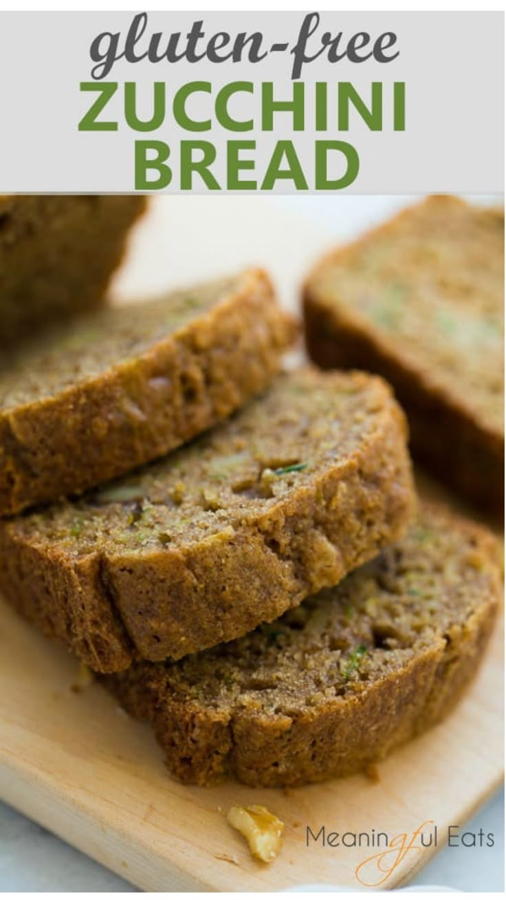 Gluten Free Zucchini Bread Gluten Free Zucchini Recipes, Gluten Free Zucchini Muffins, Pumpkin Zucchini Bread, Gluten Free Zucchini Bread, King Arthur Gluten Free, Best Casserole Recipes, Celiac Recipes, Best Casserole, Summer Zucchini