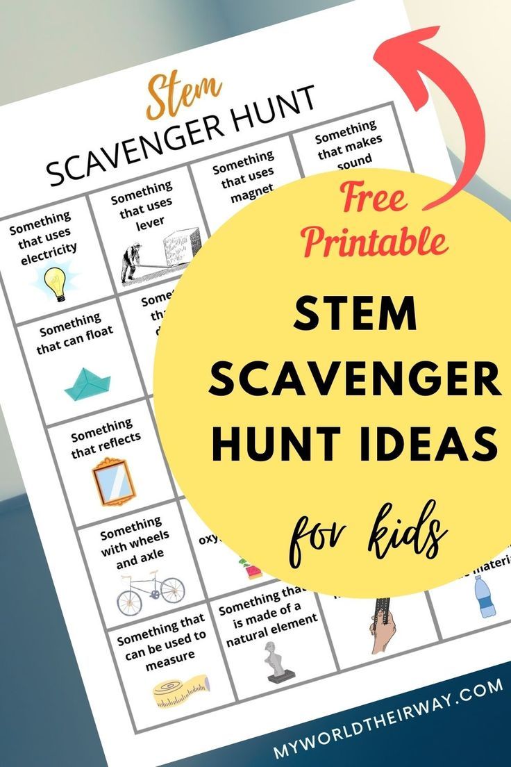 stem, scavenger hunt , stem activities for kids, kids activities Online Scavenger Hunt, Scavenger Hunt Ideas For Kids, Scavenger Hunt Ideas, Stem Club, Science Technology Engineering Math, Free Homeschool Printables, Steam Projects, Mystery Science, Free Activities For Kids