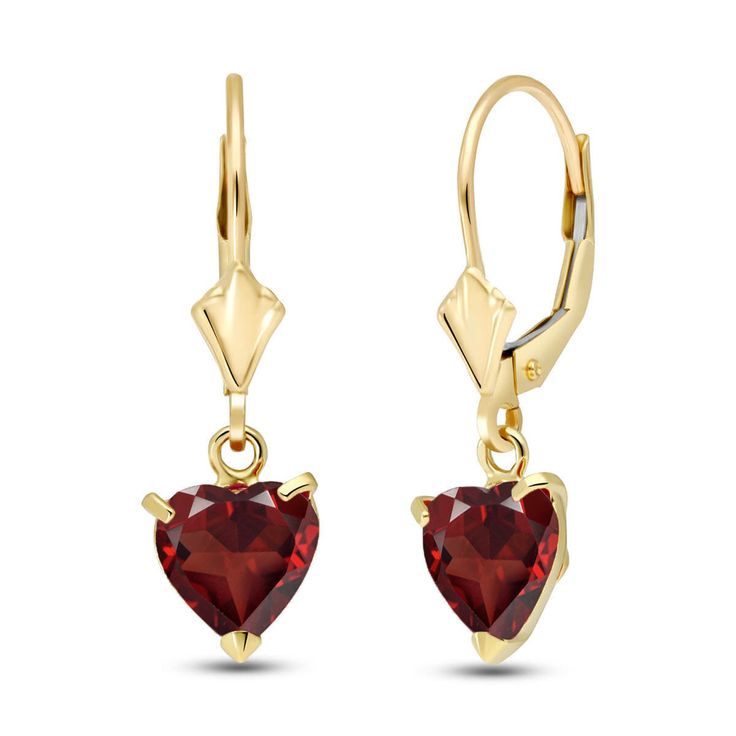 Item: 1803 Description 14k.Solid Gold Leverback Earring With Natural Garnets (Yellow Gold) Item Information Metal: 14k. Solid Gold Metal Weight: 1.80 Gr. Gemstones 2 Heart Shape, 7x7 Mm, Garnet = 3.05 Ct Measurements Height: 0.99 In ( 25.1 Mm) Width: 0.28 In ( 7.1 Mm) Formal 14k Gold Heart Cut Earrings, 14k Yellow Gold Heart Cut Earrings, Valentine's Day Yellow Gold Gemstone Earrings, Topaz Yellow, Tanzanite Bracelet, Gold Chandelier Earrings, Tanzanite Earrings, Citrine Earrings, Solid Gold Earrings