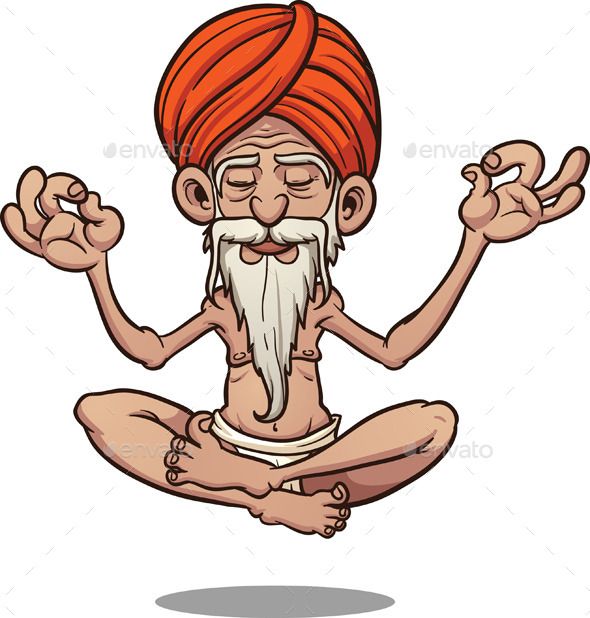 an old man in a red turban is doing yoga with his hands up