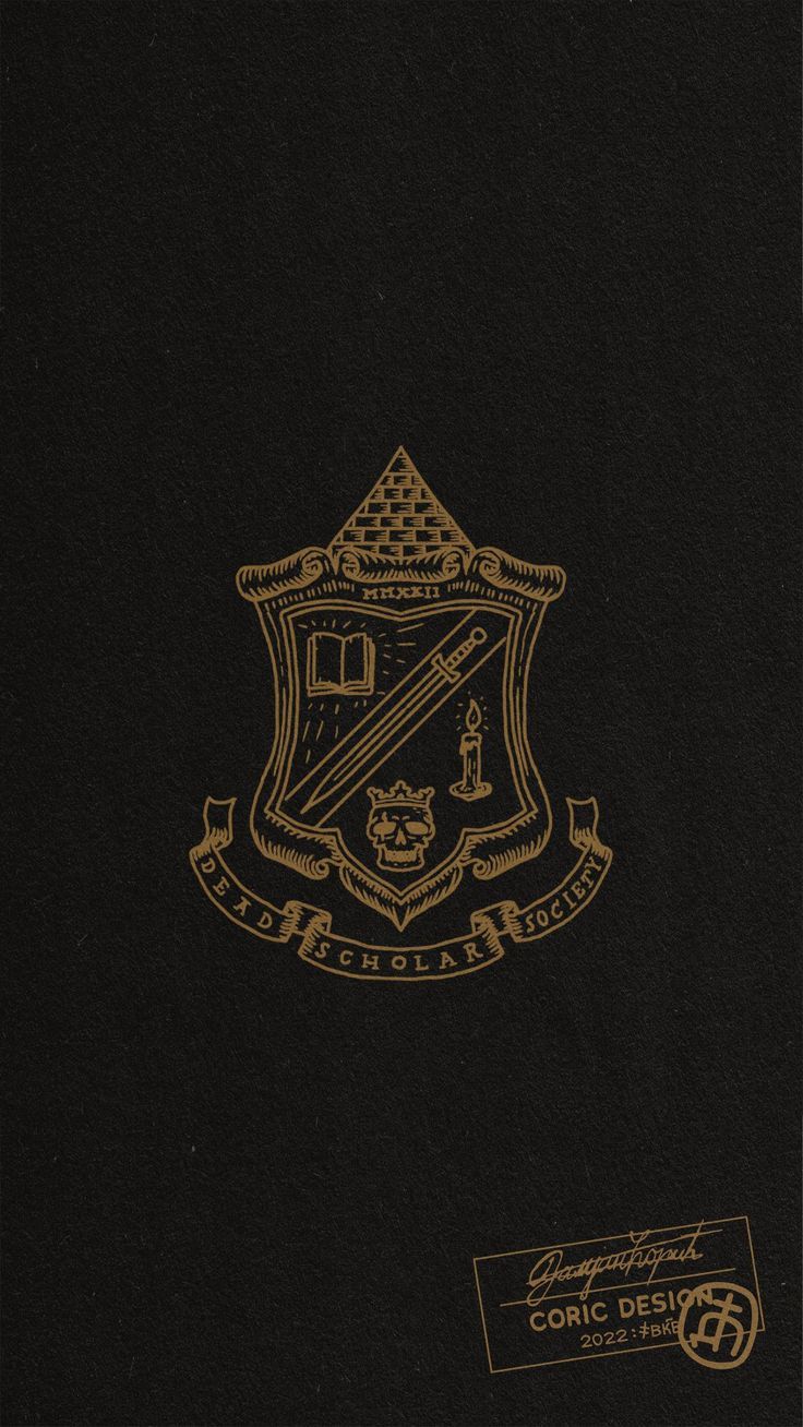 a black book with gold lettering and a coat of arms on the front cover is shown