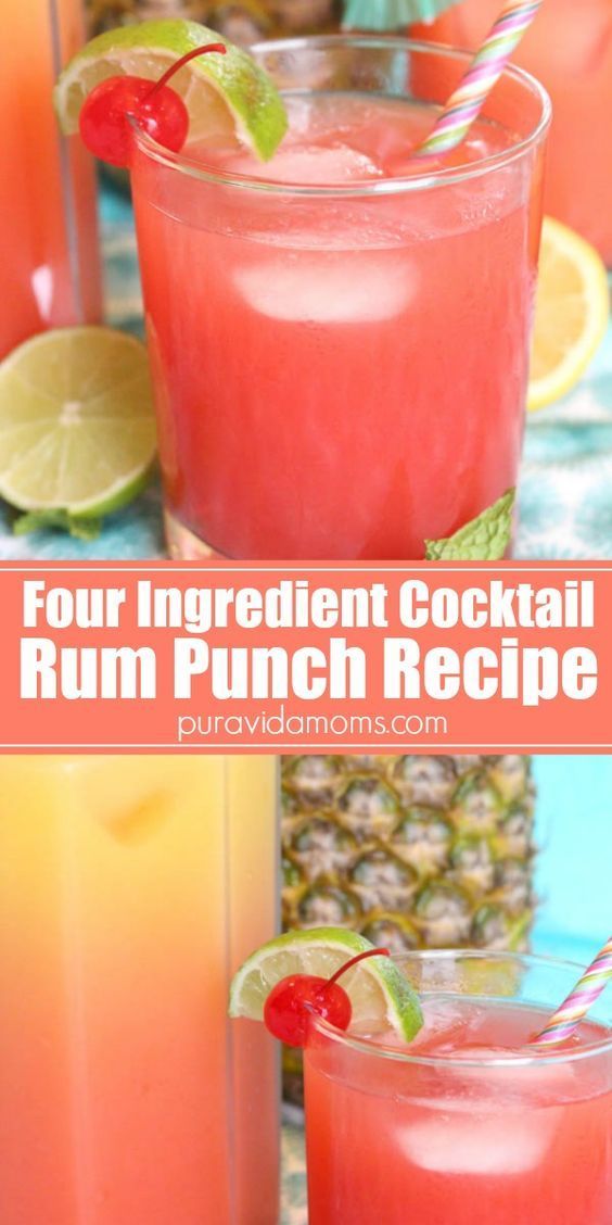 four ingredient cocktail rum punch recipe