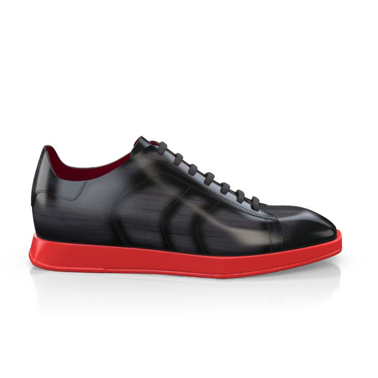 Men`s Luxury Square Toe Sneakers 25316 | Girotti Custom Low-top Sneakers With Calf Leather And Rubber Sole, Red Sole Low-top Calf Leather Sneakers, Low-top Calf Leather Sneakers With Red Sole, Modern Custom Sneakers With Contrast Sole, Modern Custom Lace-up Patent Leather Sneakers, Modern Patent Leather Custom Lace-up Sneakers, Modern Patent Leather Lace-up Custom Sneakers, Casual Patent Leather Sneakers With Leather Sole, Luxury Wingtip Sneakers With Rubber Sole