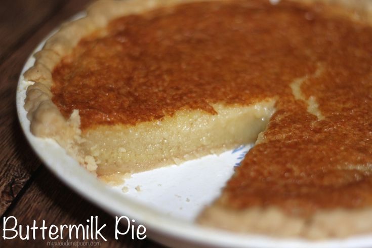 a pie sitting on top of a white plate