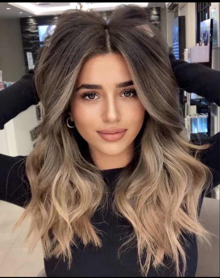 Ombre Hair Color For Brunettes, Balyage Long Hair, Ombre Hair Color Ideas, Ombre Hair Blonde, Brunette Balayage Hair, Brown Hair Balayage, Balayage Hair Blonde, Brown Blonde Hair, Ombre Hair Color