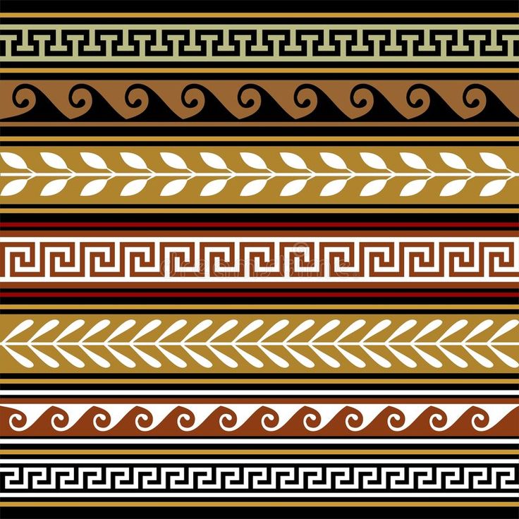 a set of different types of decorative borders and dividers in gold, red, black and white