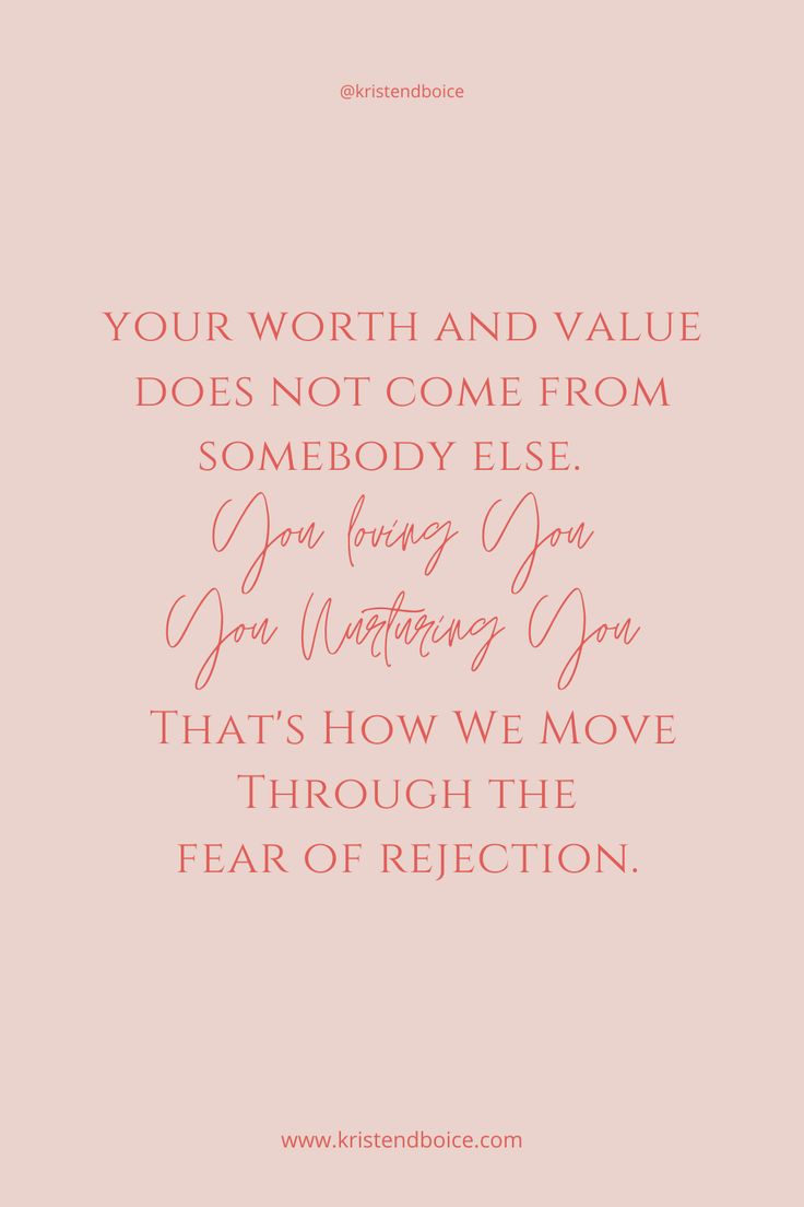 a pink background with the words, your worth and value does not come from somebody else