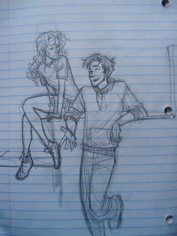 a drawing of two people sitting next to each other on a piece of paper with the caption, they'll always be best friends