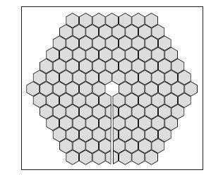 an image of a hexagonal structure with the number one in it's center