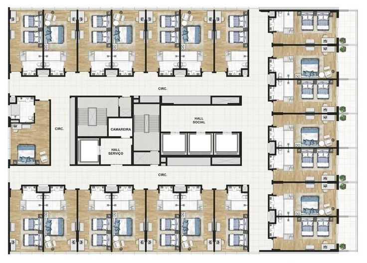 the floor plan for an apartment building with multiple rooms and two bathrooms, including one bedroom