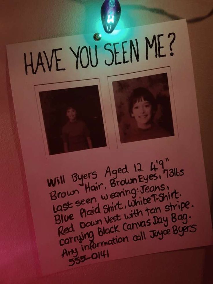 a sign that says have you seen me? with two pictures on it and the caption below