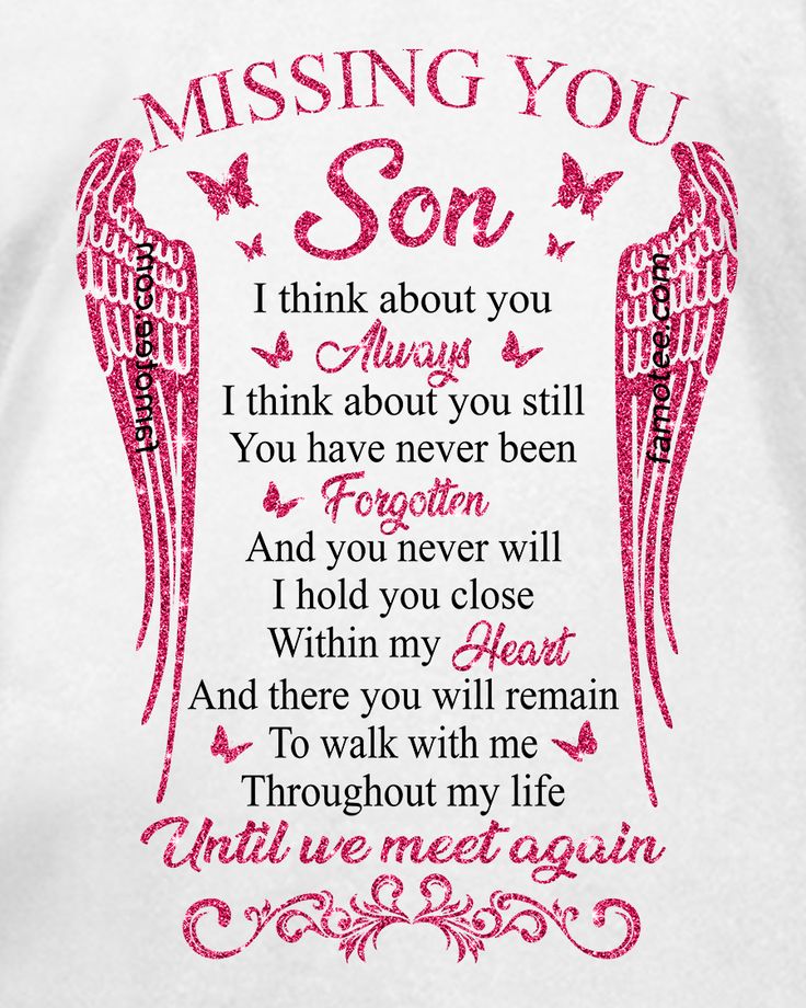 a white t - shirt with pink writing on it that says, missing you dad