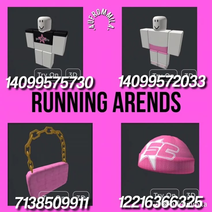 four different types of hats and purses with numbers on the front, one in pink