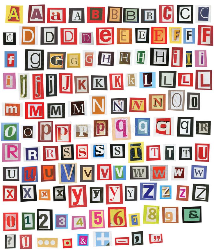 the alphabet is made up of different colored blocks with letters and numbers in each letter