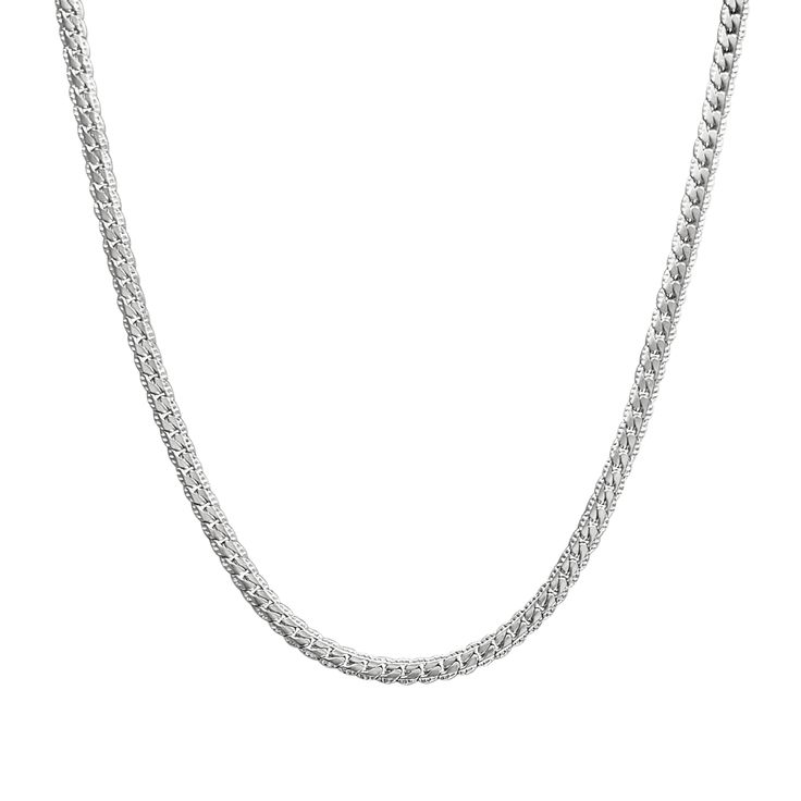 Refined and luxurious, this necklace is the perfect addition to your wardrobe. Its timeless design calls back to the 80s, while providing a modern update to a classic silhouette. Wear this versatile piece to celebrate unique variations of traditional jewelry. Style that presents boundless opportunities to style it your way. Stainless steel so luminous that it rivals the stars. Details: Adjustable chain length: 16" + 2" extender Stainless Steel 100% Eco-Friendly; No Nickel, Chromium and Lead Wate Modern Long Chain Necklace, Everyday Choker Necklace With Box Chain, Everyday Box Chain Choker Necklace, White Gold Clavicle Chain Link Necklace, Timeless Metal Necklace With Box Chain, Elegant Necklace With Silver Chain, White Gold Clavicle Link Necklace, Elegant Necklaces With Silver Chain, White Gold Link Necklace With Clavicle Chain