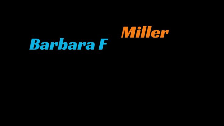 Barbara F. Miller| art |fashion| design| life style