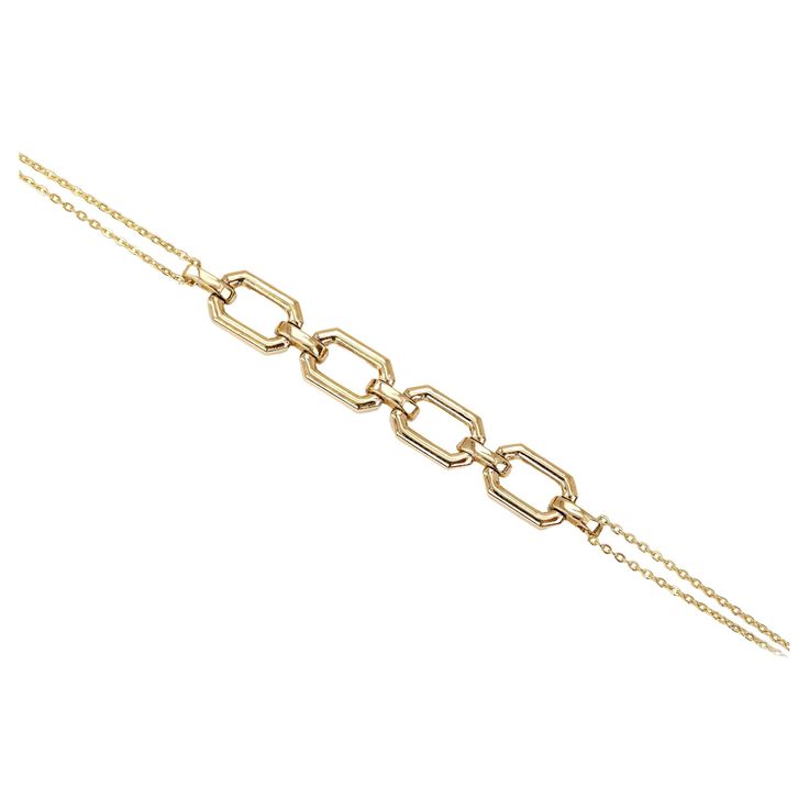 14K Gold Bracelet with Bold Chain, 14k Gold Chain Bracelet, Rectangle Bracelet delicate bracelet created by hands from chain to the stone shapes. Good ideas of dainty bracelet or stackable bracelet gift for her. This bracelet was made with quality materials and excellent handwork. I guarantee the quality assurance of my handwork and materials. It is vital for me that you are totally happy with your purchases. Please feel free to ask every question of the bracelet's details. Item Details: ◊ 14K S Stone Shapes, Gold Chain Bracelet, Gold Armband, Diamond Free, Dainty Bracelet, Stackable Bracelets, Dainty Bracelets, Gold Bracelet Chain, Deco Jewelry