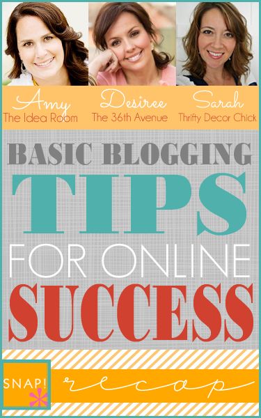 the front cover of an article about blogging tips for online success, with three women smiling