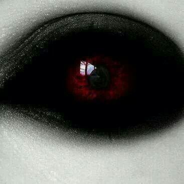 the eye of a person with red eyes