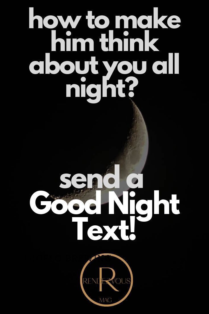 a poster with the words send a good night text