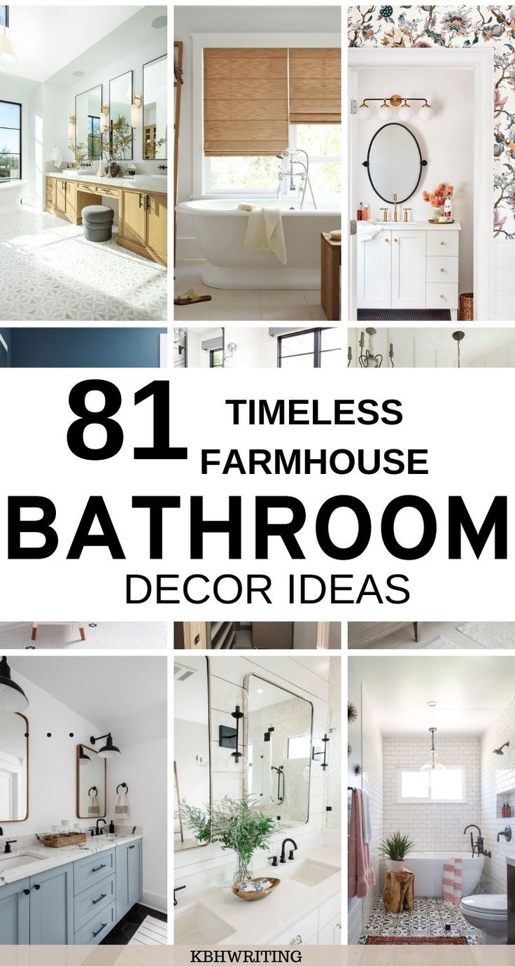 the best bathroom decor ideas for this year's farmhouse style homes are here to help you decide which one is right for you