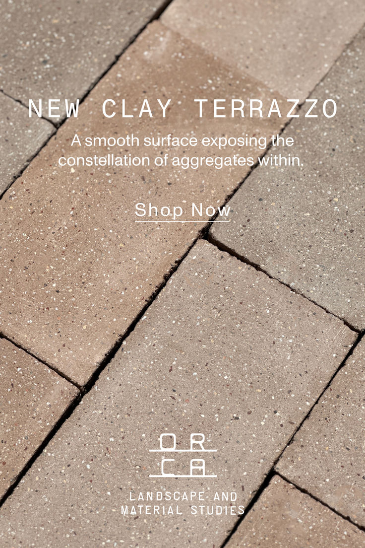 an advertisement for a new clay terrazzo