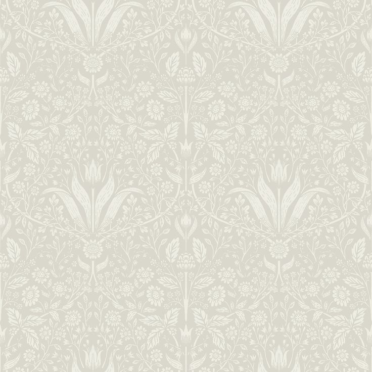 Mara Light Grey Tulip Ogee Wallpaper Wallpaper A-Street Prints Double Roll Beige Homestead Wallpaper, Colonial Chic, Chic Modern Farmhouse, Entryway Decorating, Wallpaper Decal, Wall Types, White Barn Wedding, Swedish Kitchen, Modern Farmhouse Ideas