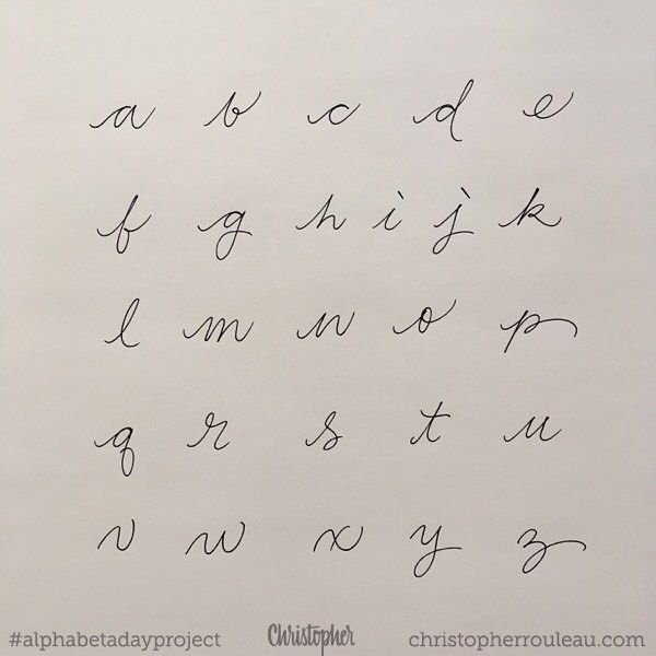 the letters are written in cursive handwriting