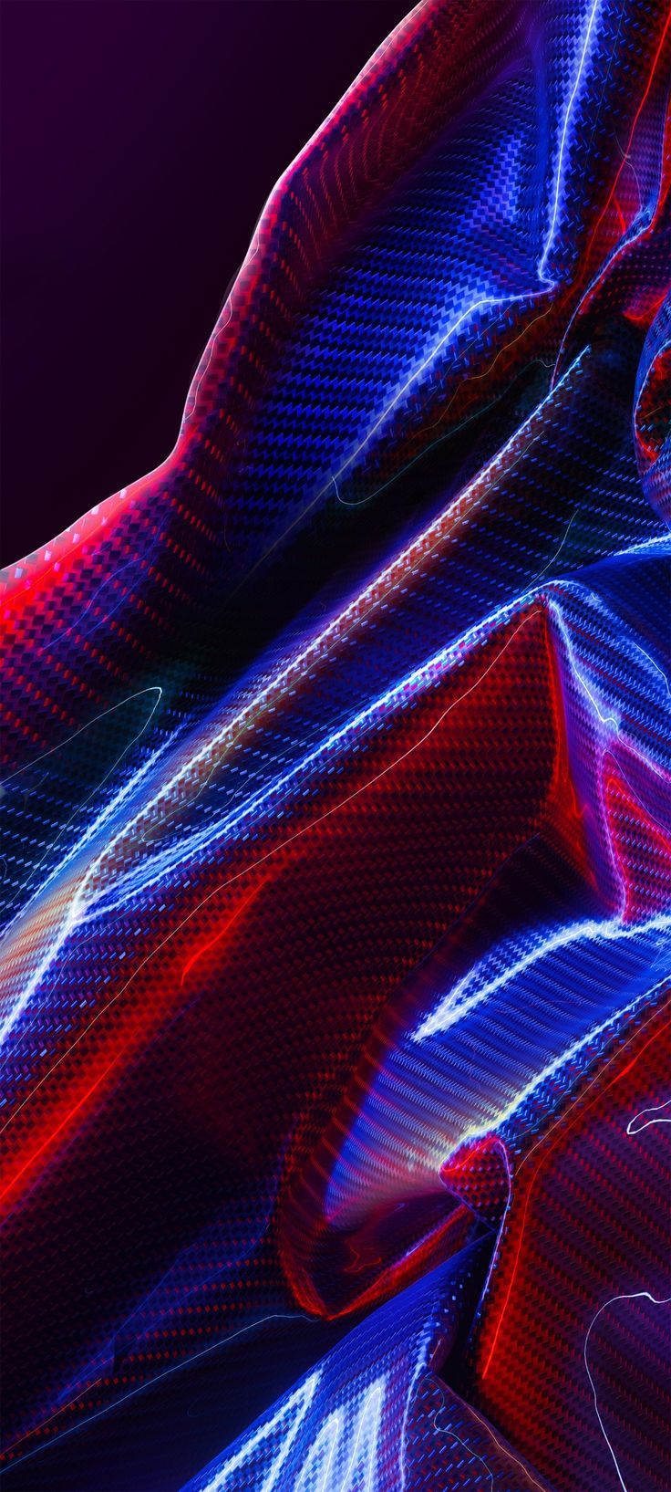 an abstract image of red and blue lines