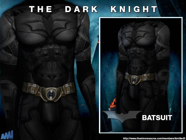 the dark knight batman costume is shown in this image, and it appears to be made from