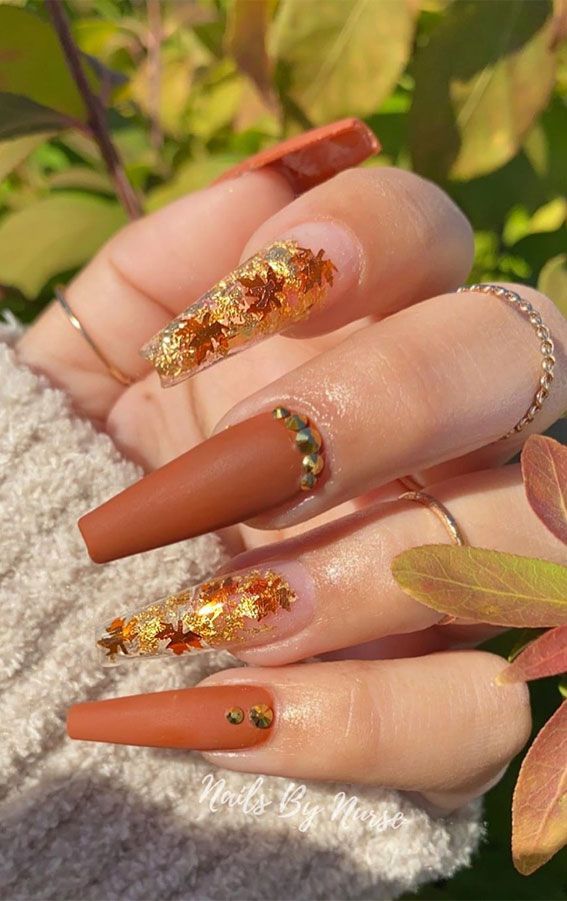 Fall Gel Nails, Fall Nail Art Designs, Pumpkin Nails, Cute Nails For Fall, Her Nails, Fall Acrylic Nails, Thanksgiving Nails, Fall Nail Art, Fall Nail Colors