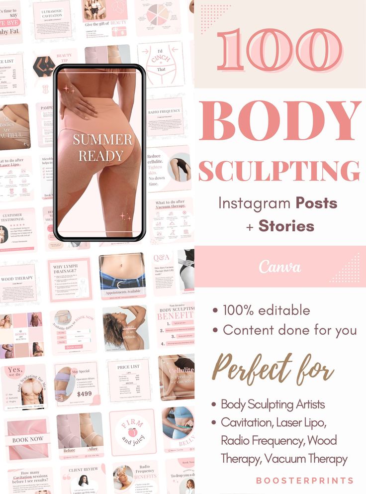 Want to tell the world that you're offering Non-invasive body sculpting services but not sure where to start? Sure, you can get around simple tools like Canva but making something from scratch is intimidating, and expensive to outsource.  What if you could make your Instagram posts as professional and engaging as if you hired a graphic designer for thousands? Let me help you jump over the hurdle by using my research and design training to get you started.  These Body Sculpting Instagram posts wi Submental Lipo Before And After, Lipo 360 Before And After Plus Size, Vacuum Therapy, Wood Therapy, Wellness Ideas, Laser Lipo, Lymph Drainage, Unique Branding, Summer Body