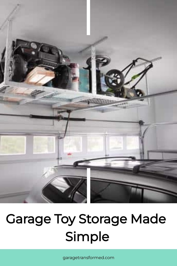 an overhead garage storage made simple