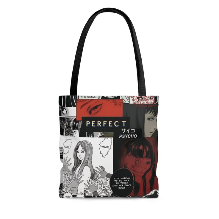 ✔️You will receive✔️ *1x Perfect Psycho Tote Bag| Horror Tote Bag| Gift| Dark Psycho Tote Bag| Anime Tote Bags| Aesthetic Horror Gifts| Shopping Bag| School Bag ✔️Product Description✔️ * The Dark Anime Tote Bag is a must-have for fans of the horror anime. Made from high-quality, durable canvas material, this tote bag features a bold and eye-catching design showcasing some of the most iconic characters and illustrations. The spacious interior of the tote bag provides ample room for carrying your essentials, making it perfect for everyday use or as a reusable shopping bag. * The comfortable handles ensure easy carrying, and the sturdy construction ensures longevity and durability. Whether you're a longtime fan of horror anime work or simply appreciate the unique and macabre art style, this t Harajuku Style Rectangular Canvas Bag For Daily Use, Harajuku Style Large Capacity Rectangular Bag, Harajuku Style Large Rectangular Bag, Harajuku Style Rectangular Bag For Daily Use, Large Capacity Rectangular Harajuku Bag, Harajuku Style Rectangular Shoulder Bag For Daily Use, Harajuku Style Rectangular Shoulder Bag, Harajuku Style Tote Bag For Shopping, Shopping Tote Bag With Case Included