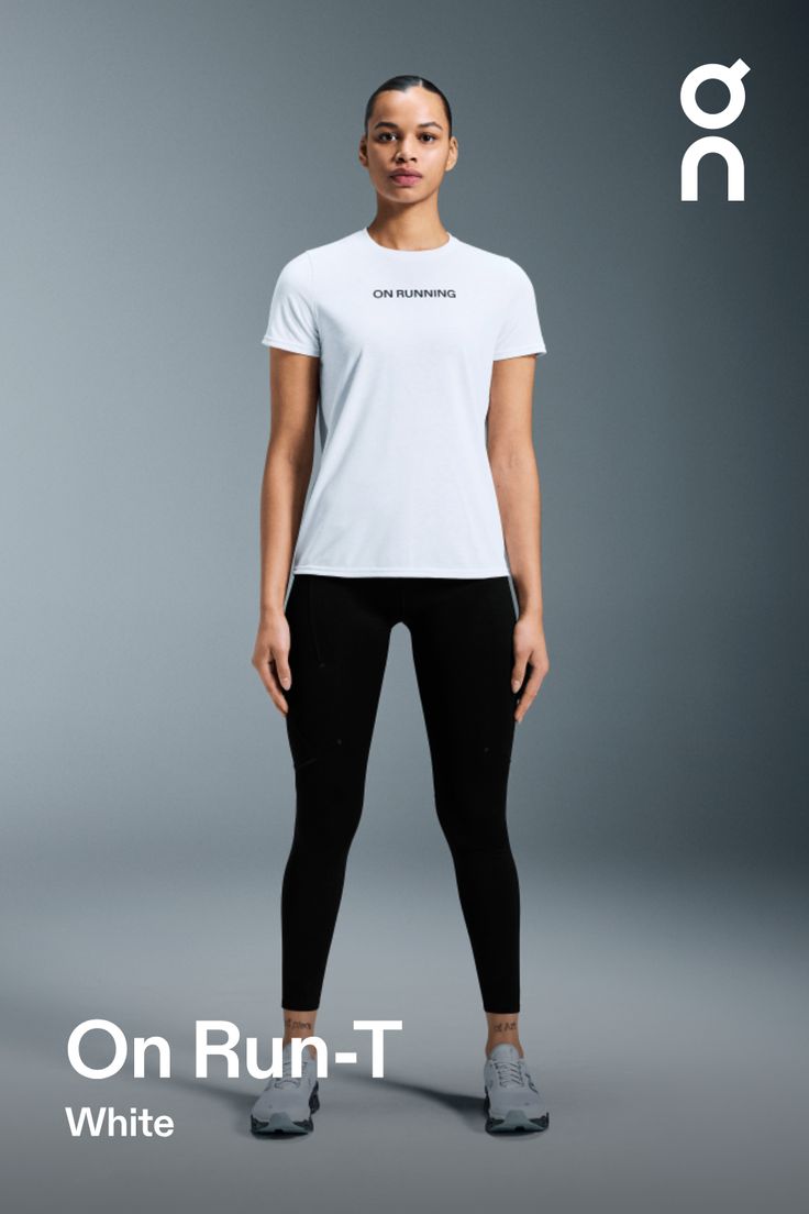 For running and rest. With a cotton-like feel but made with recycled polyester – for powerful performance and comfort | On Women's On Run-T Shirt in White, Size: Small. Road running, versatile, all-day Road Running, Travel, Hiking, Running. Performance Outdoor Moisture-wicking Cotton Tops For Running, Fitted Casual Anti-odor Activewear, Casual Fitted Anti-odor Activewear, Fitted Anti-odor Casual Activewear, Sporty Moisture-wicking T-shirt In Recycled Polyester, Moisture-wicking Short Sleeve Activewear In Recycled Polyester, Athleisure Activewear With Short Sleeves In Recycled Polyester, Athleisure Short Sleeve Activewear In Recycled Polyester, Recycled Polyester Short Sleeve Athleisure Activewear