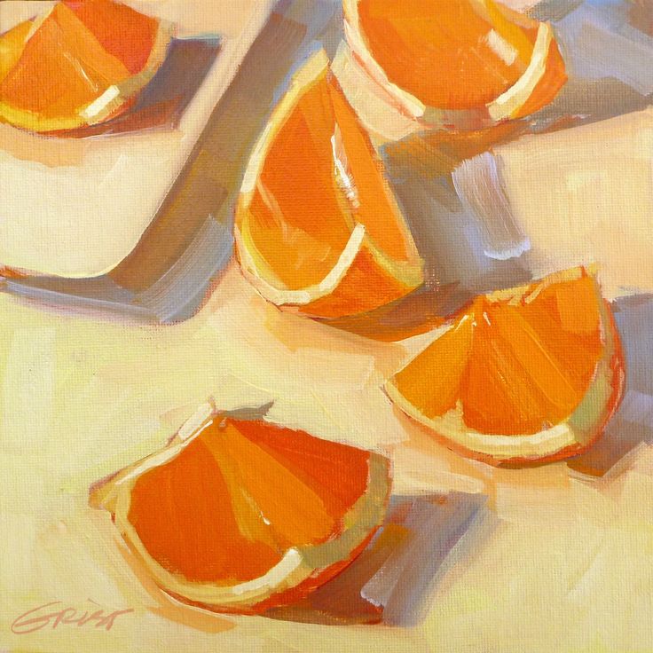 Ojai Oranges -  #Ojai #Oranges Orange Painting, Fruit Painting, Orange Art, Wow Art, Art Inspiration Painting, Painting Art Projects, In My Head, Cool Paintings, Pretty Art