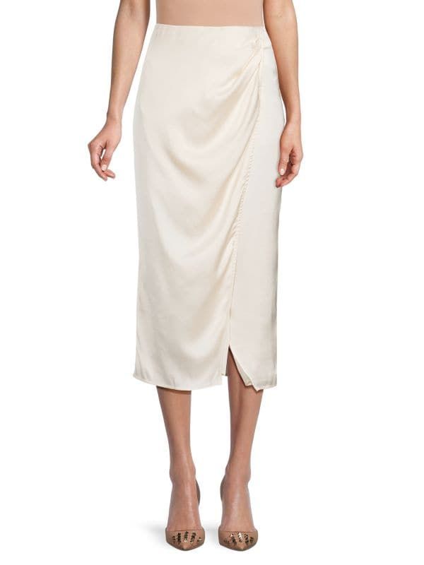 French Connection Inu Satin Midi Skirt on SALE | Saks OFF 5TH Satin Midi Skirt, Women Men Shoes, Makeup Bags Travel, Spring Trends, Wedding Saving, Men's Grooming, French Connection, Dates, Midi Skirt