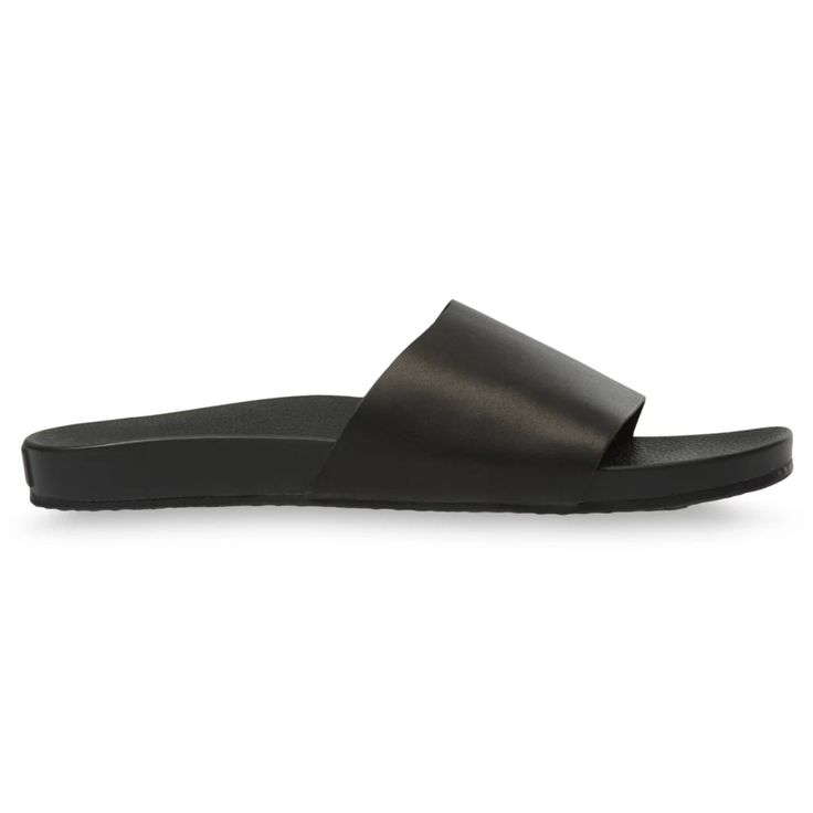 Sporty Leather Slip-on Slides, Vans Sandals, Black Modern Slip-on Slides, Sporty Synthetic Slip-on Slides, Black Sporty Slip-resistant Slides, Sandals 2022, Black Slip-resistant Slides For Sports, Women's Vans, Shoes Spring