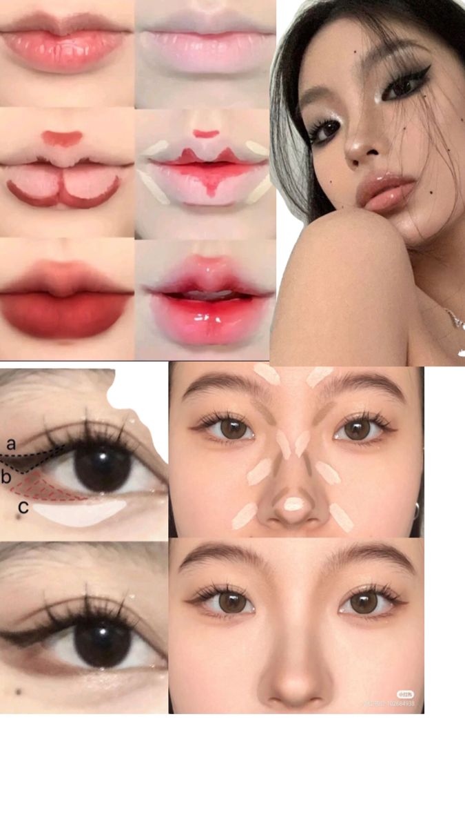 Easy Unique Makeup Looks, Make Asiatica, K Beauty Makeup Looks, Soft Make Up Look, Mascaras Aesthetic, Cute Makeup Looks Natural, Male Up, Asian Makeup Tutorials, Korean Makeup Tips