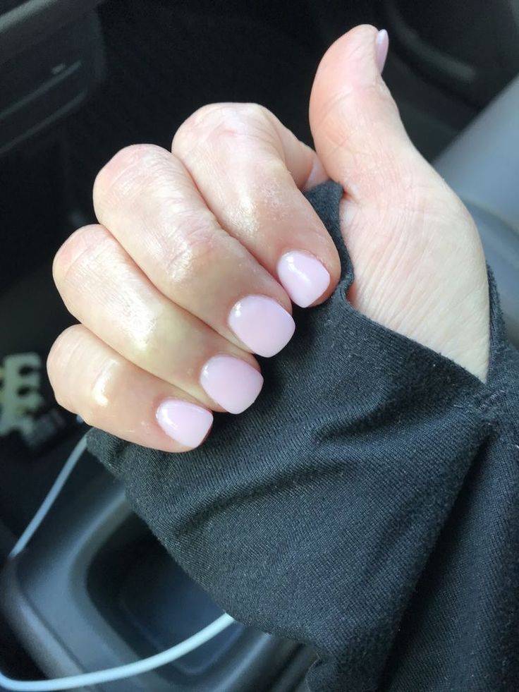 Short Square Round Dip Powder Nails, Real Nails Painted Gel Short, Everyday Dip Nails, Short Nexgen Nails, Pale Pink Dip Nails, Pale Pink Short Nails, Nails For Pale Skin Tone, Pale Pink Dip Powder Nails, Short Square Dip Nails