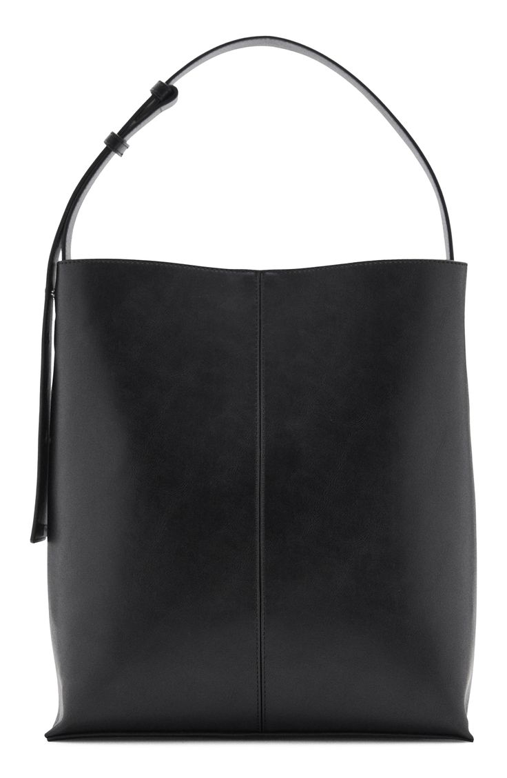 Polished hardware brings an equestrian flair to the party in this minimalist shopper crafted from soft faux leather. Top carry handle Bridge-clip closure Lined Synthetic Imported Hobo Bag With Metal Hardware For Shopping, Chic Formal Hobo Bag With Gunmetal Hardware, Shopping Hobo Bag With Metal Hardware And Double Handle, Double Handle Hobo Bag With Metal Hardware For Shopping, Workwear Shoulder Bag With Detachable Handle In Faux Leather, Office Hobo Bag With Double Handle And Metal Hardware, Office Hobo Bag With Metal Hardware And Double Handle, Chic Hobo Bag With Gunmetal Hardware And Top Handle, Chic Rectangular Hobo Bag With Gunmetal Hardware