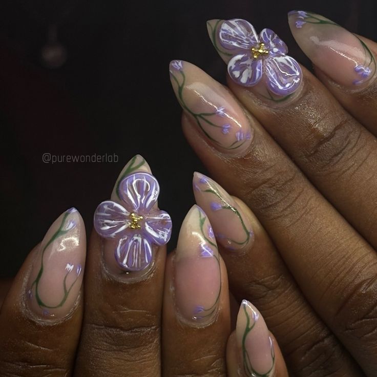 PURPLE FLOWER THEMED SET 💜🪻 🌷 •LOCATED in Gainesville fl. 7 mins from UF🧢🌅 •5+ YEARS in the industry LICENSED NAILS&SKIN •HOME BASED STUDIO EXPERIENCE 💞 •OFFERING❣️ACRYLIC NAIL SETS, BUILDER GEL MANIS, GEL-X EXTENSIONS, PEDICURES , ACRYLIC & POLYGEL TOE RECONSTRUCTIONS, WAXING, FACIALS. ❣️ • FROM BASIC TO INTRICATE NAIL ART. 🌅 (SEND INSPO PIC VIA DM IF YOU NEED A QUOTE) 🌷 QUALITY NAILS that are customized to your vision🫶🏼 IN OUR SAFE SPACE💞 #PWL.LLC ✨ ✨ ✨ ✨ ✨ ✨ ✨ 🫧🫧🫧🫧🫧🫧🫧🫧🫧🫧🫧🫧🫧🫧🫧🫧🫧🫧🫧 🫧DM FOR... Nails Inspo Purple, Purple Floral Nails, Orchid Nails, Quality Quotes, Acrylic Nail Set, Polygel Nails, Builder Gel, Nail Sets, Purple Orchids