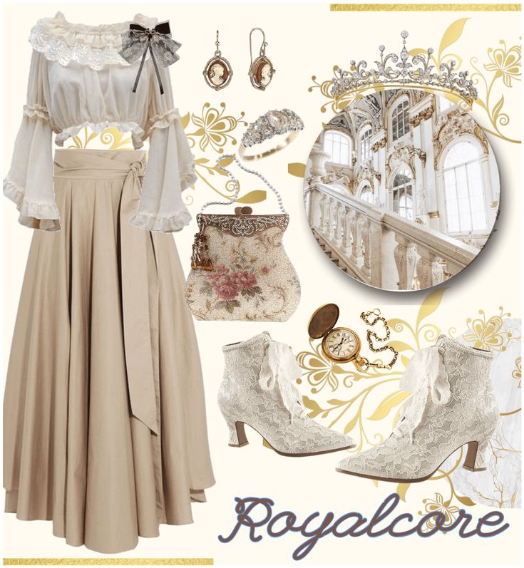 Royalcore 👸🏻 outfit ideas | Royalcore Aesthetic Outfits Modern, Everyday Princess Outfits, Royal Academia Outfits, Angle Core Outfit, Royalty Core Outfits, Royal Core Aesthetic Outfits, Royal Aesthetic Outfit, Royal Core Outfits, Royalcore Aesthetic Outfits