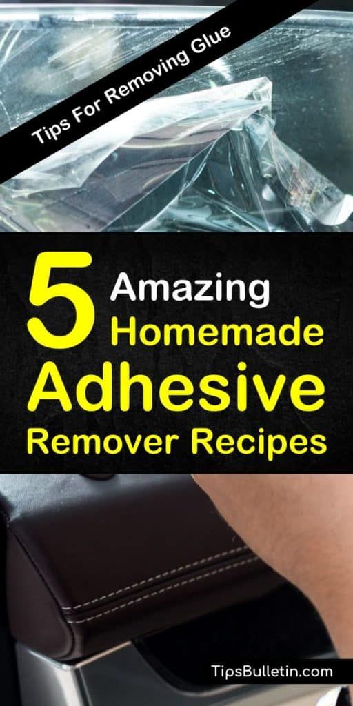 an ad with the words 5 amazing homemade adhesive remover recipes